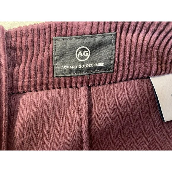 AG Adriano Goldschmied Womens Corduroy Skirt With Pockets Maroon Size 26R - Picture 4 of 9